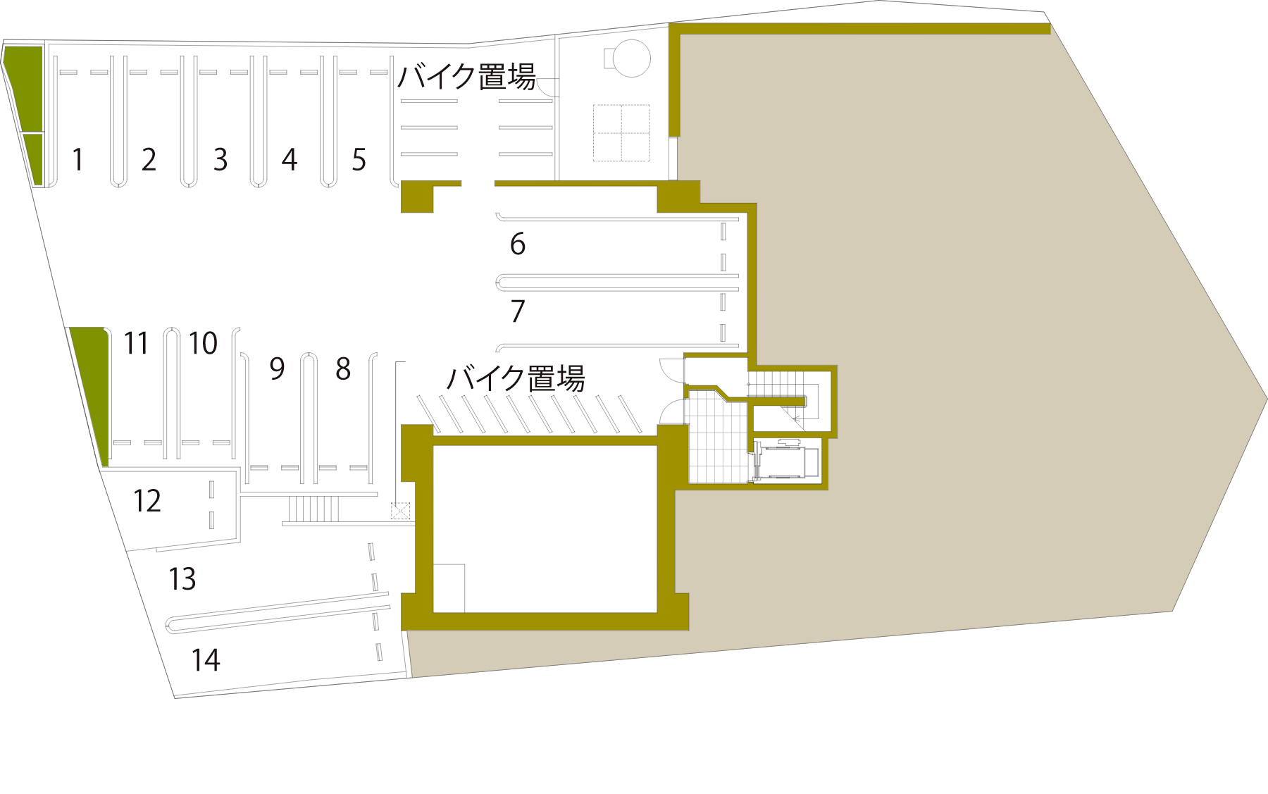 駐車場率 200％（無料）を確保